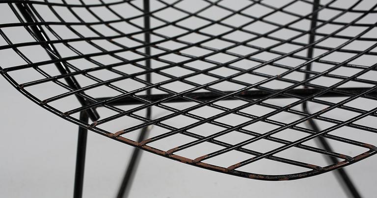 FÅTÖLJ, "Diamond chair", Harry Bertoia, 1900-talets tredje kvartal.