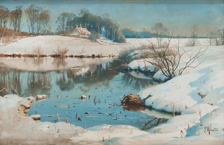 Peder Mork Mönsted, Winter landscape.