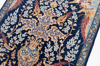 Matta, Isfahan, figural, ca 90 x 65 cm.