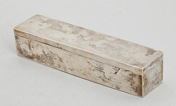 SKRIN, silver, Petter Adolf Sjöberg, Stockholm 1820. Vikt ca 330 g.