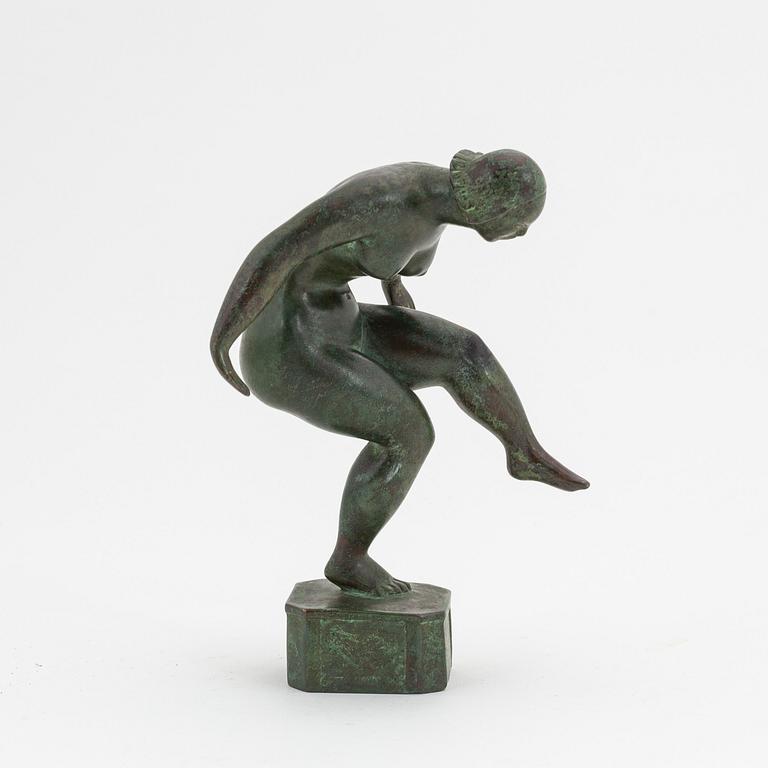 Nils Fougstedt, sculpture, bronze, signed.