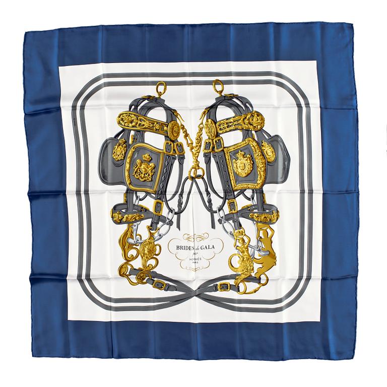 A silk scarf by Hermès, " Brides de gala".