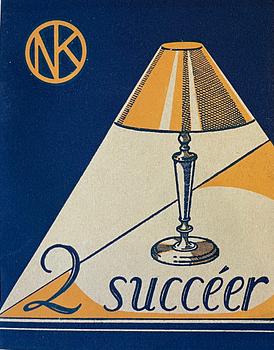 Erik Tidstrand, a pair of table lamps, model "26551", Nordiska Kompaniet, Sweden 1920s.