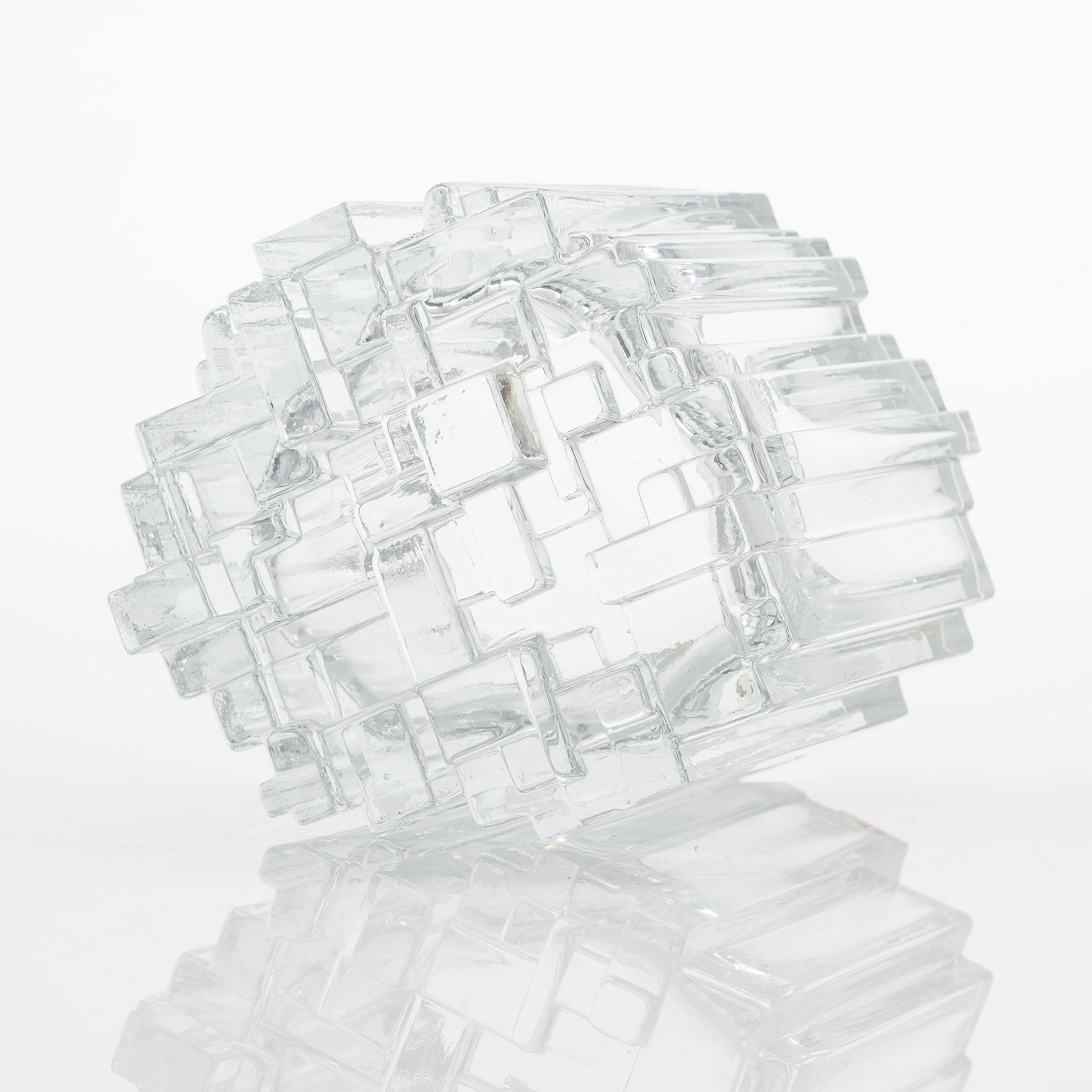 Tapio Wirkkal, maljakko, "Arkadia", Iittala, signeerattu Tapio Wirkkala, 3571.