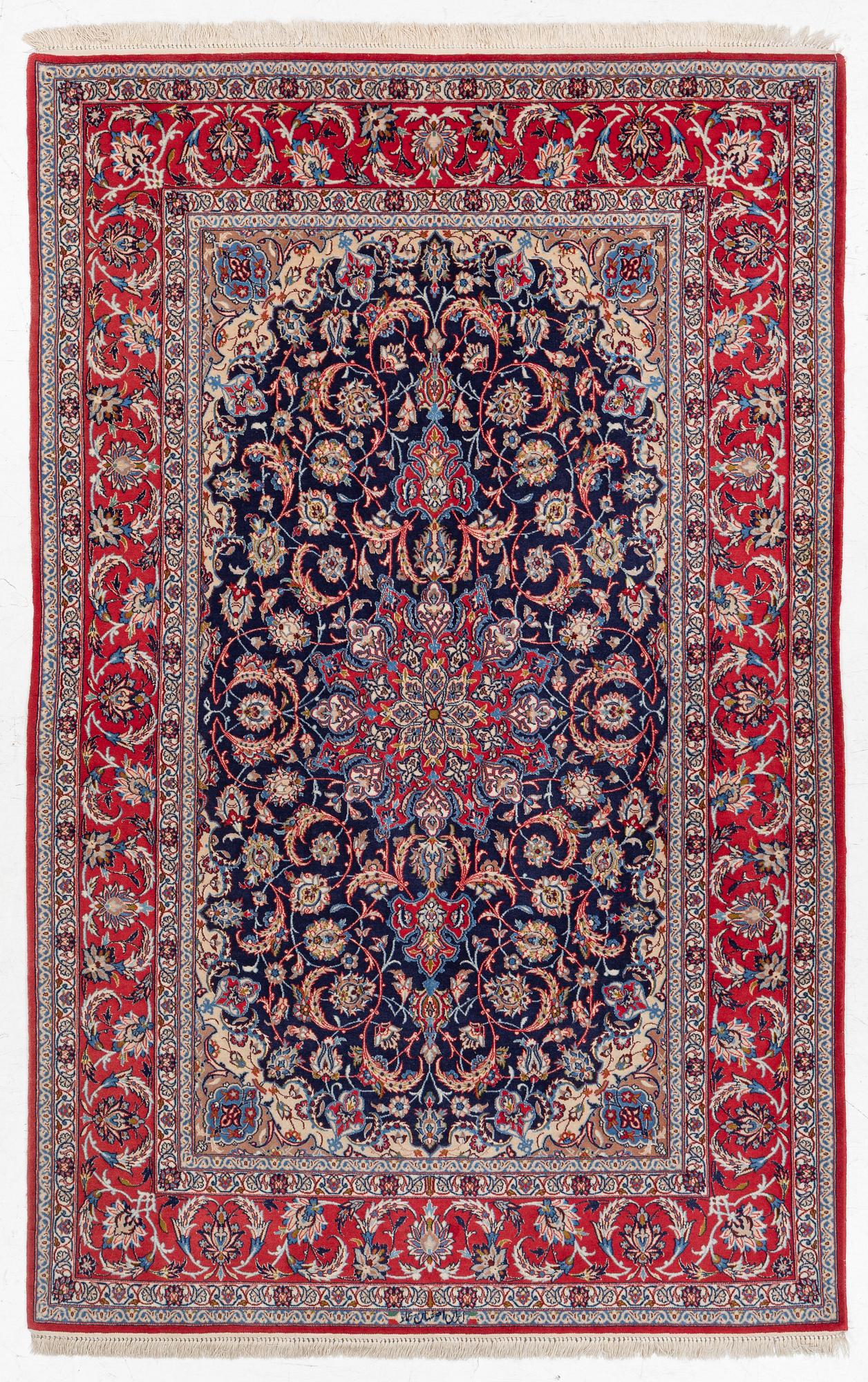 Carpet Isfahan, approx. 241 x 155 cm.