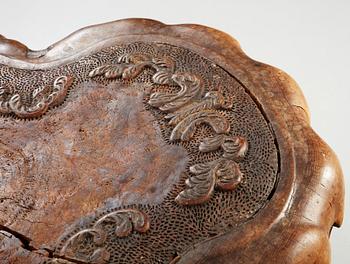 Knut Fjaestad, A Knut Fjaestad Art Nouveau sculptured pine table, Sweden ca 1900.