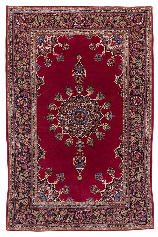 SEMI-ANTIQUE/OLD KASHAN. 202 x 134 cm.