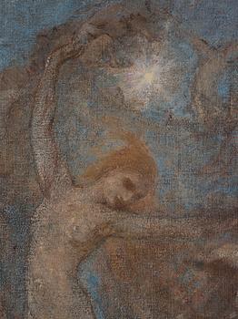 Johan Axel Gustav, "J.A.G." Acke, Kvinnlig gestalt mot stjärnhimmel.