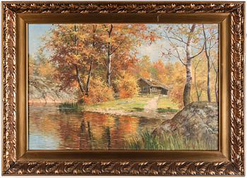 ANSELM DAHL, olja på duk, signerad.