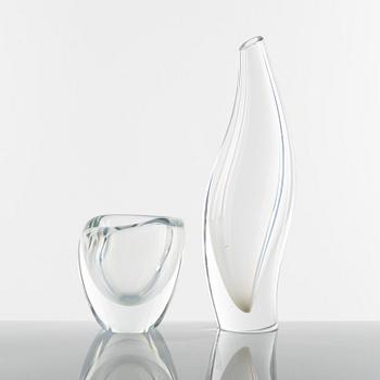 Tapio Wirkkala, vaser, 2 st, Iittala, Finland.