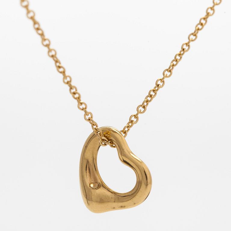 Tiffany & Co, Elsa Peretti, halsband, "Open Heart", 18K guld.