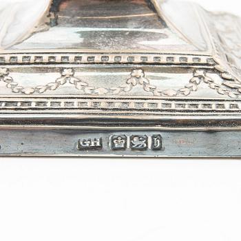 Candelsticks, a pair, silver, probably Sheffield, England, early 20th century.