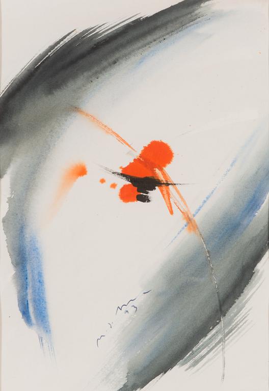 Nandor Mikola, watercolour, signed and dated -93.