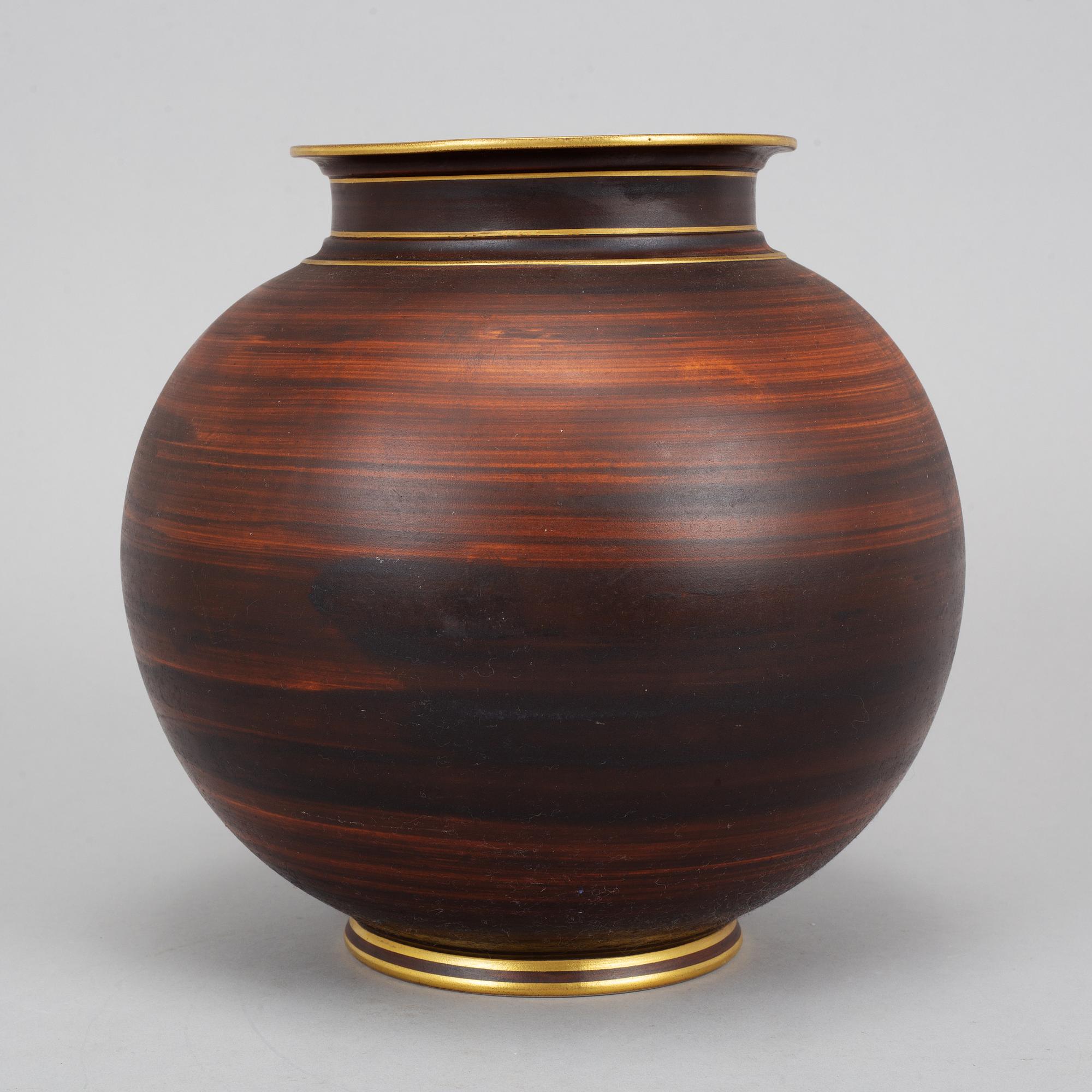 Gunnar Nylund, vas, stengods, "Flambé", Rörstrand, Lidköping 1930-tal.