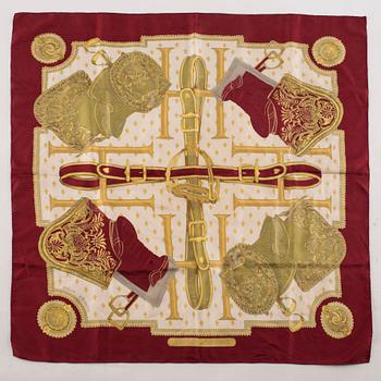 HERMÈS, scarf, "Selles a Housse",.