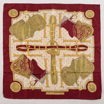 HERMÈS, "Selles a Housse", scarf.