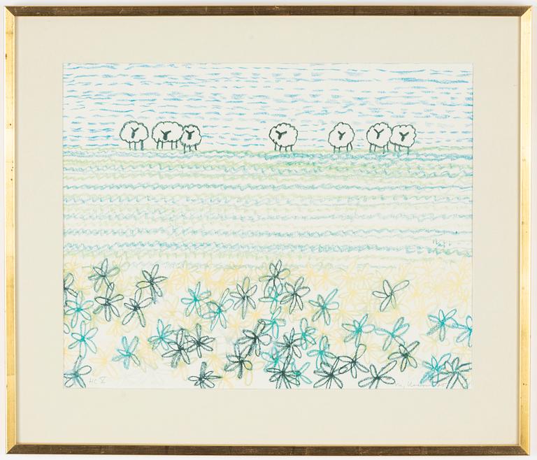 Slas (Stig Claesson), Sheep Grazing.