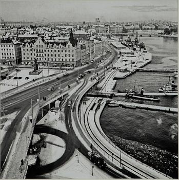 Åke Lange, "Vy mot Skeppsbron 1950-tal".