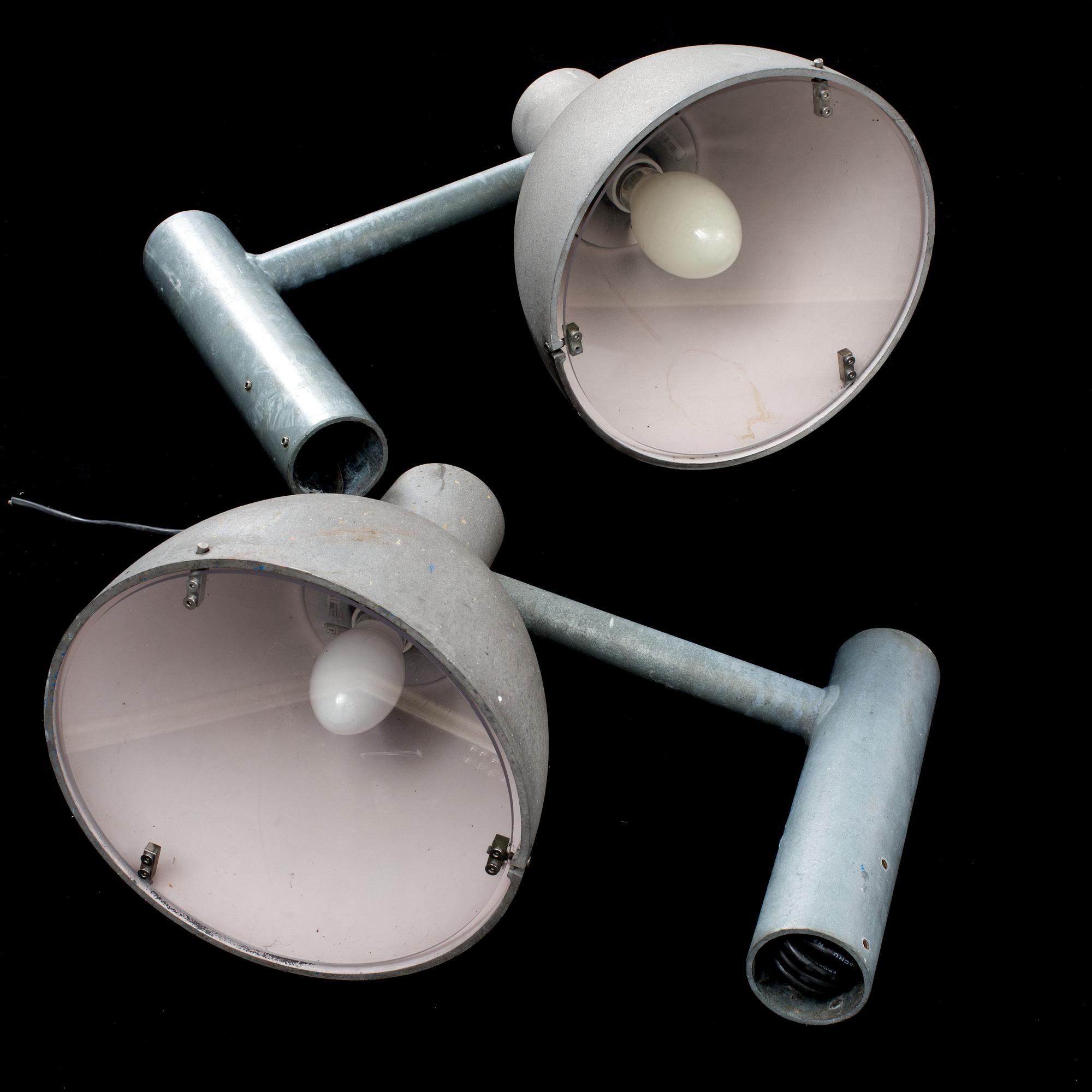 YTTERBELYSNING, ett par, "Toldbod 290", Louis Poulsen. 1900-tal.