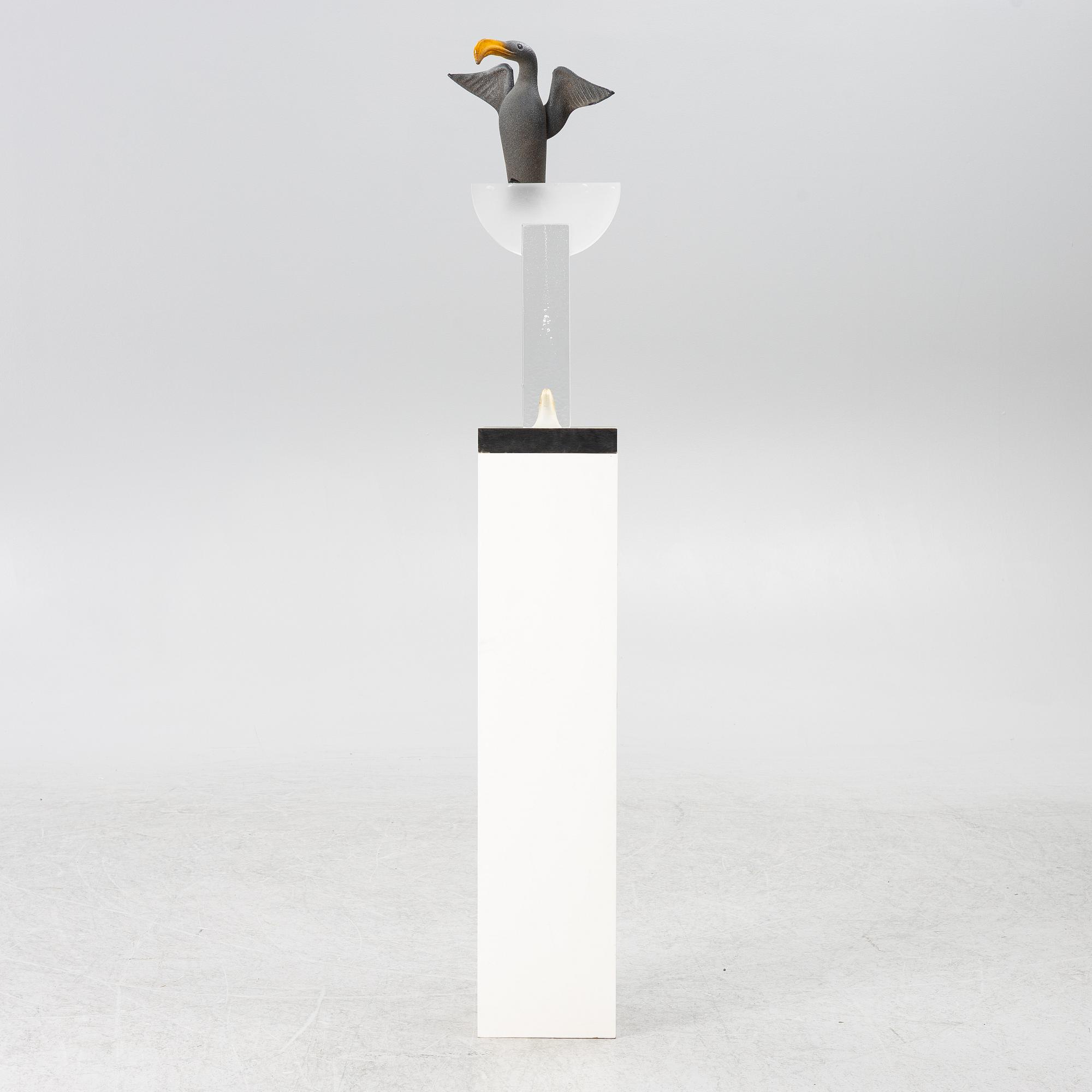 Kjell Engman, sculpture, glass, Kosta Boda.