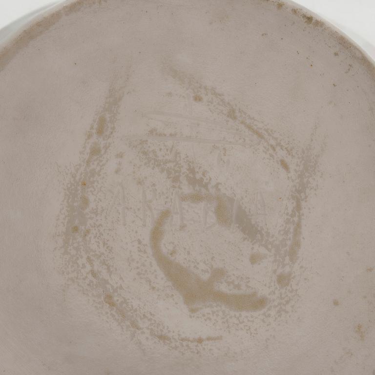 Aune Siimes, skål, porslin, signerad AS Arabia.