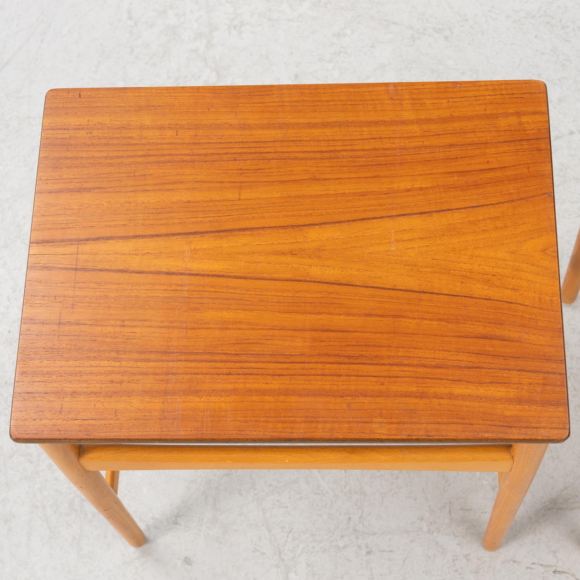 Hans J. Wegner, satsbord, 2 delar, Andreas Tuck, Danmark, 1960-tal.