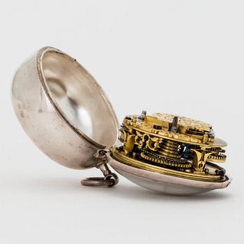 Johan Khornman (Kornman), fickur, silver, möjligen Österrike omkring 1700,