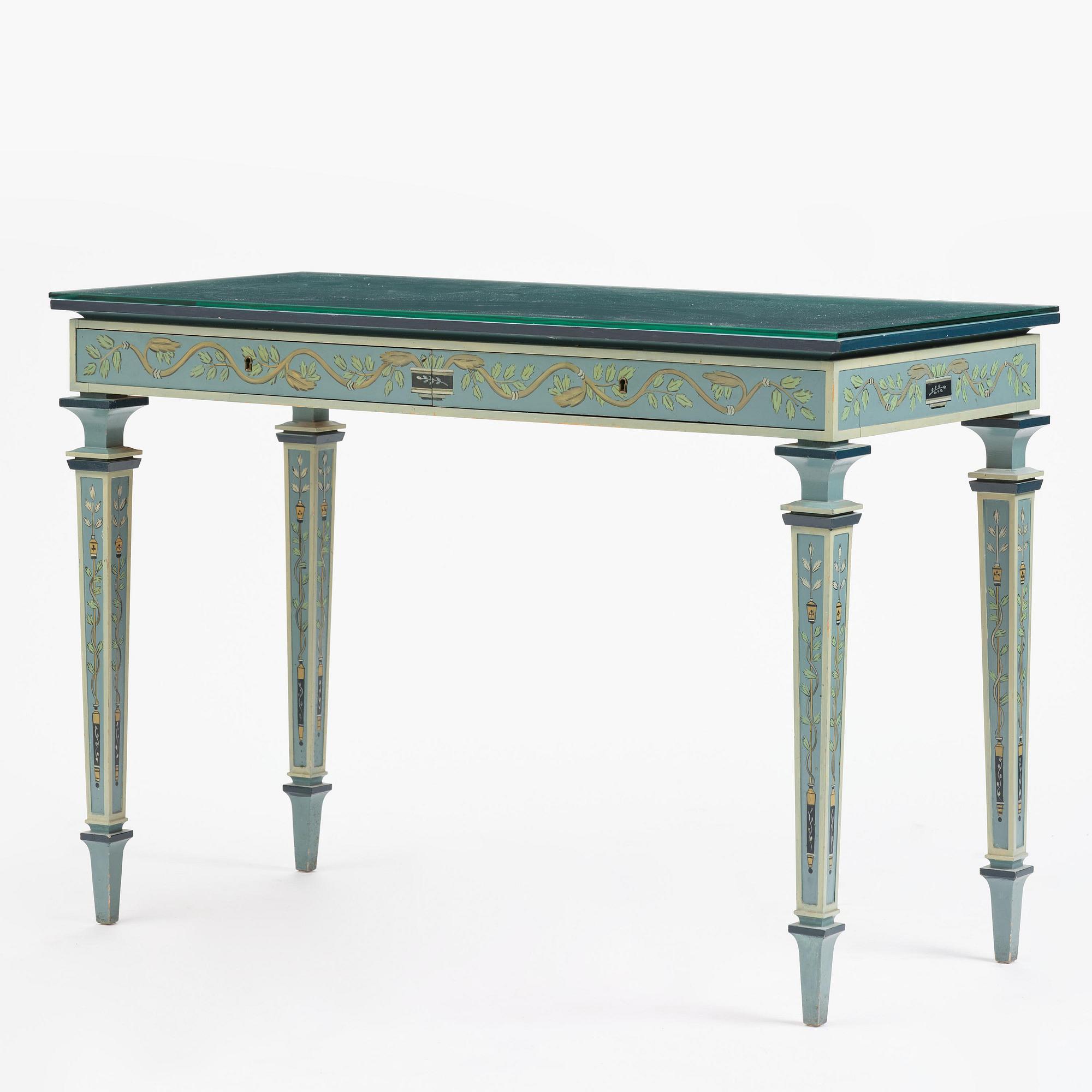 Carl Malmsten, a Swedish Grace console table, cabinetmaker Albin Johansson, Stockholm, for Villa Kvikkjokk, 1927.