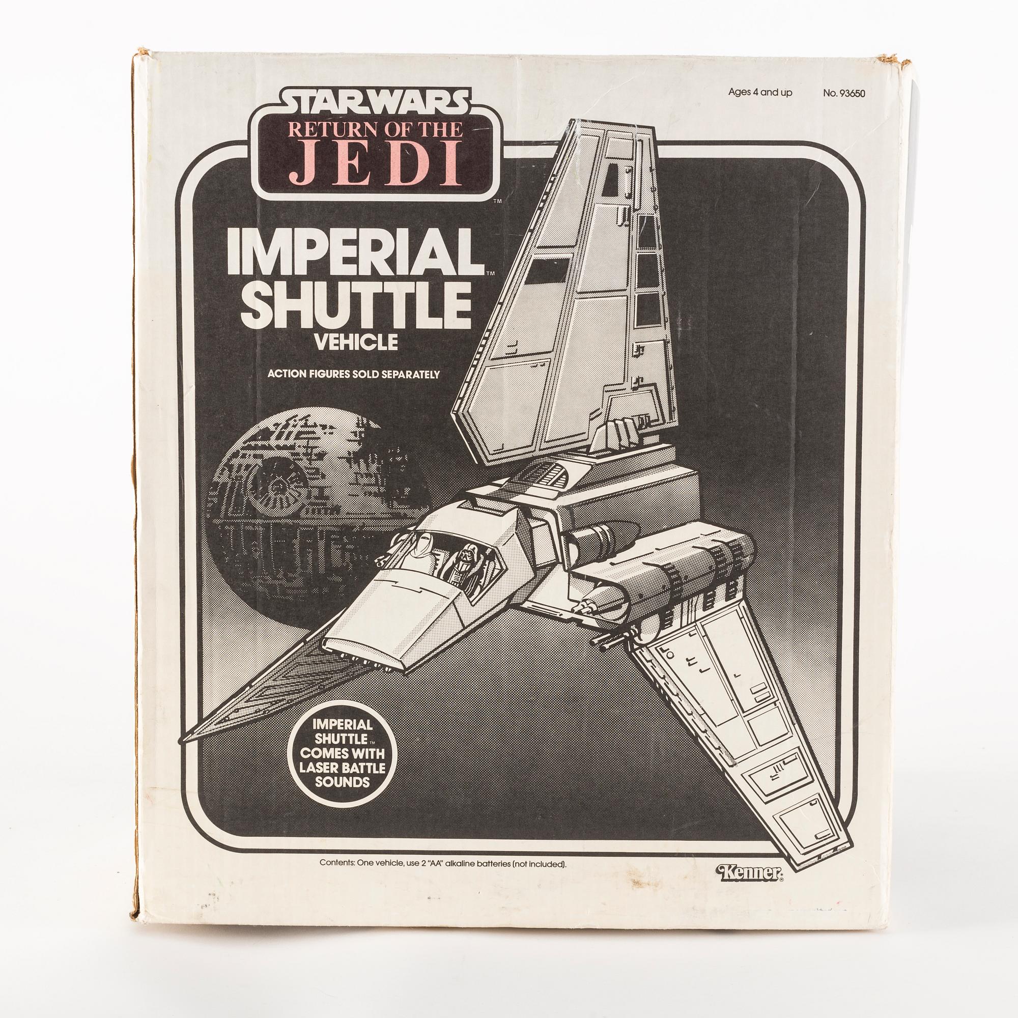 STAR WARS, Imperial Shuttle vehicle i kartong, Kenner, 1984.
