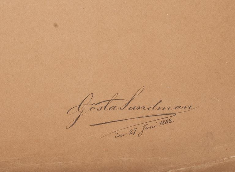 GÖSTA SUNDMAN, cromolitografi, signatur i tryck, daterad samt numrerad Pl. IV.