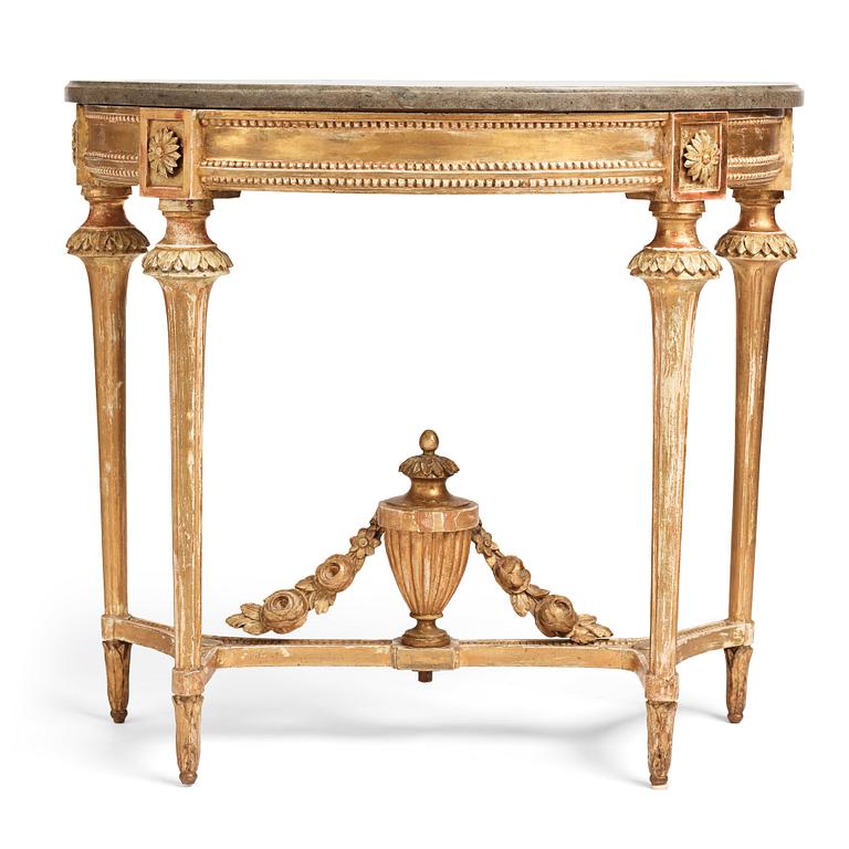 A Gustavian console table.