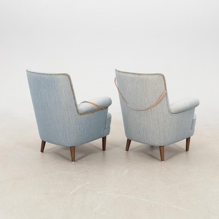 Carl Malmsten, a pair of armchairs, "Hemmakväll", late 20th century.