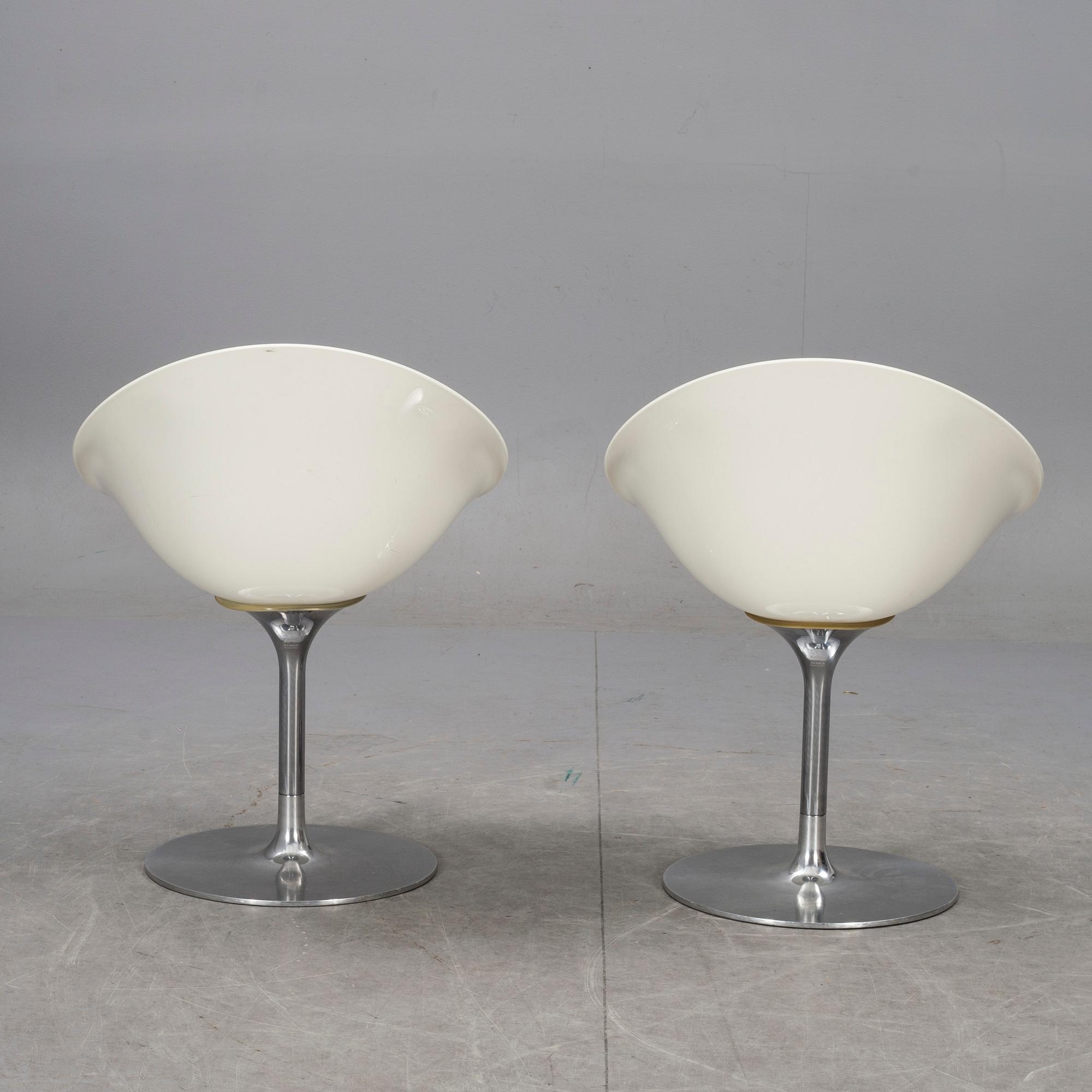STOLAR, ett par, "Eros", Philippe Starck för Kartell, Italien.