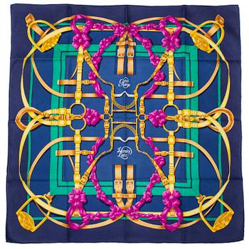 HERMÈS, scarf, "Grand Manège", Henri D'origny, 1993.