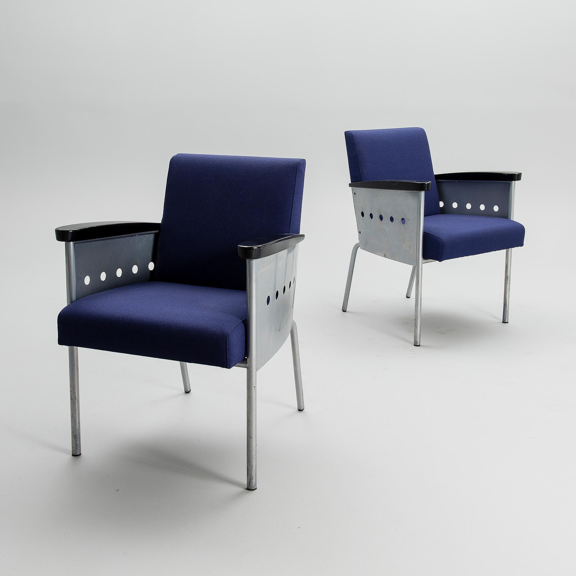 A pair of 1990s 'Zil' armchairs for Inno, Finland.