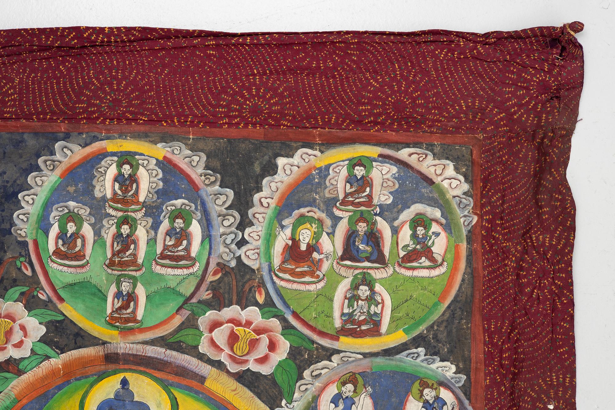 A Southeast Asian Thangka, 20th century.