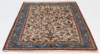 Carpet, Ghom, approx. 215 x 140 cm.