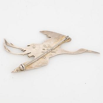 A Wiwen Nilsson silver brooch.