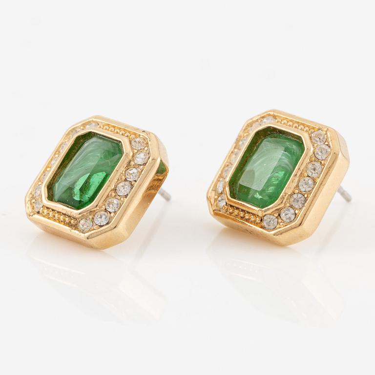 Christian Dior, collier och örhängen, ett par, vintage.