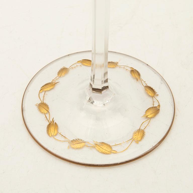 Glasservis, 33 + 2 delar, "Paula", Moser, Tjeckien, 1900-talets slut.