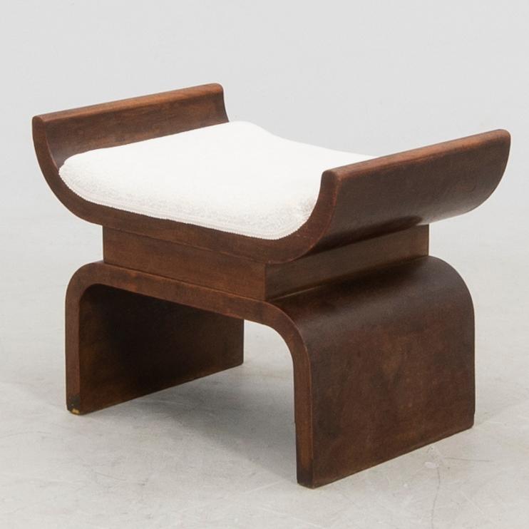 Taburett/fotpall Art Deco 1900-talets första hälft.