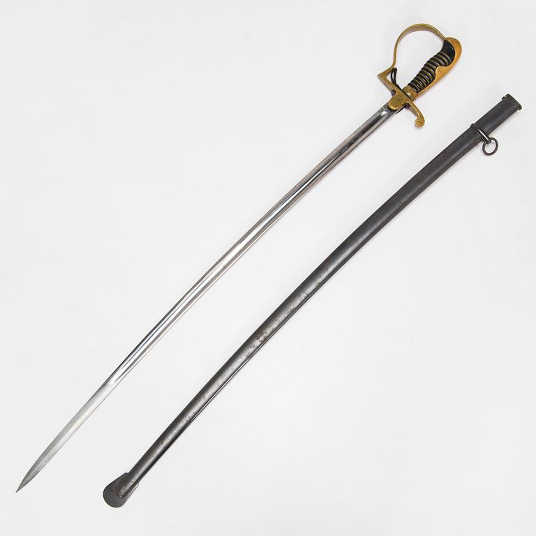 Sword, German, with scabbard, early 20th century.