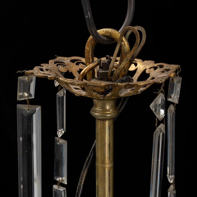 Ljuskrona, Oscariansk, omkring år 1900.