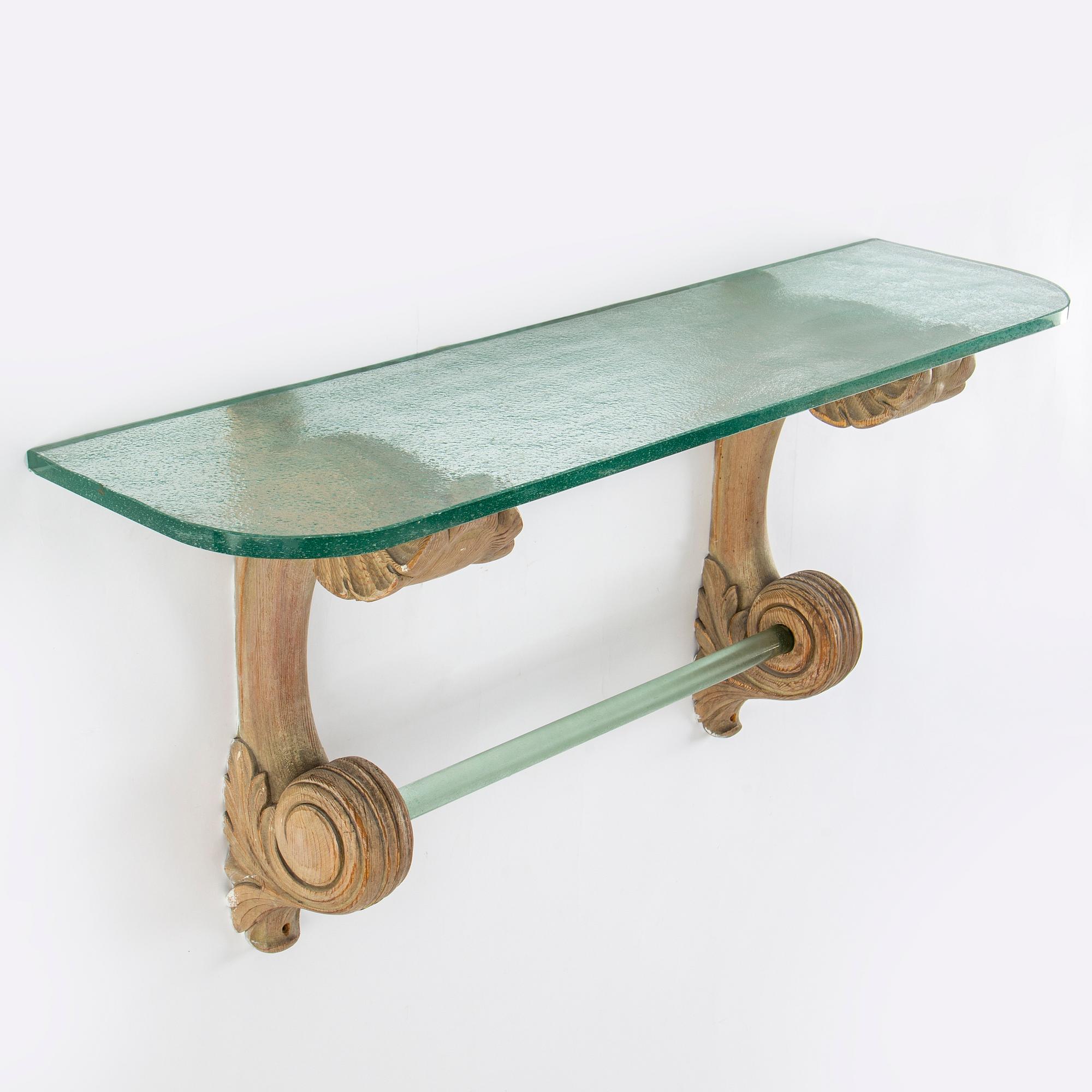 SPEGEL MED KONSOLBORD, Swedish Modern, 1940-tal.