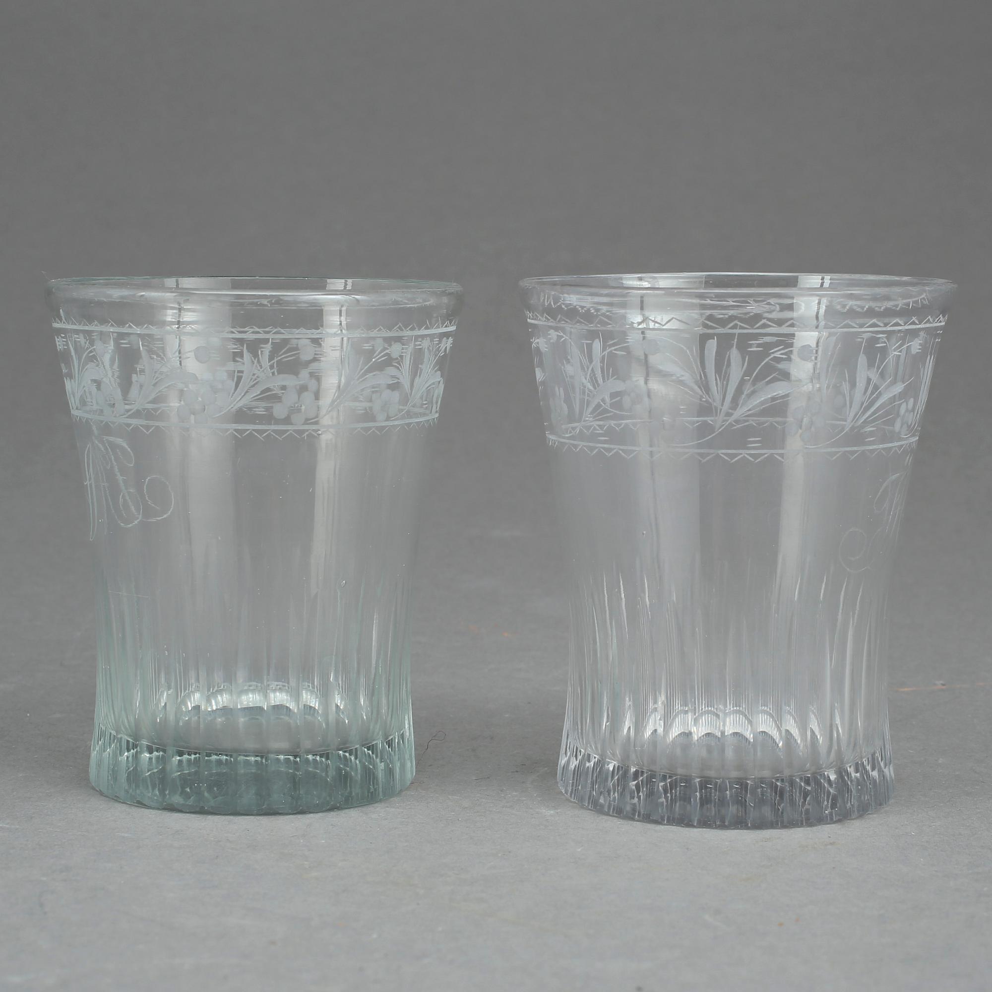 GLAS, 10 st, tidigt 1800-tal.
