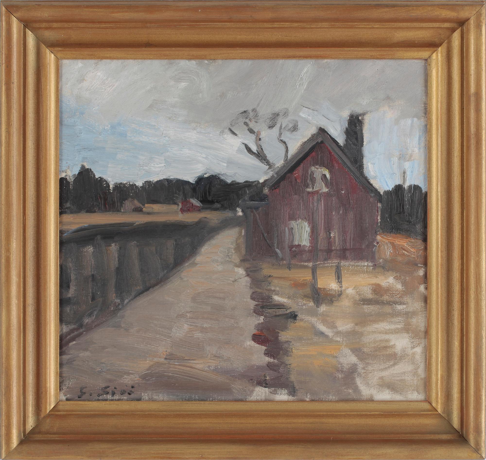 GUSTAV SJÖÖ, olja på duk, signerad.