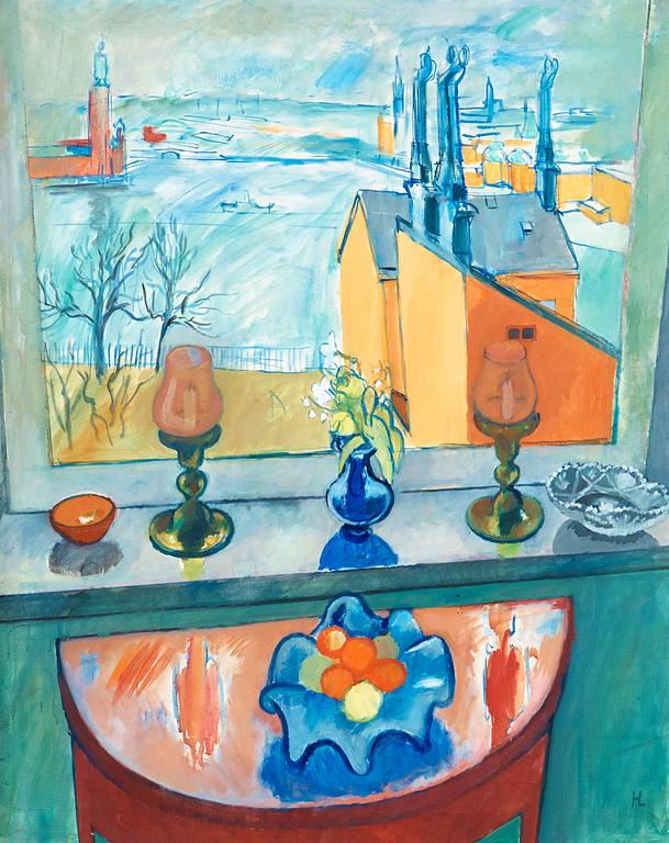 Hilding Linnqvist, View over Stockholm City Hall.