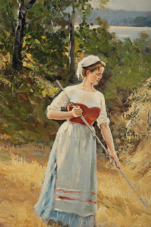 SEVERIN NILSON, Olja på duk. Signerad.