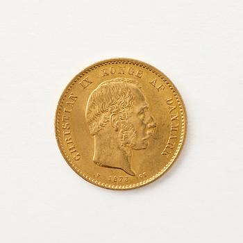 Gold coin, Christian IX, Denmark, 20 kroner, 1873.