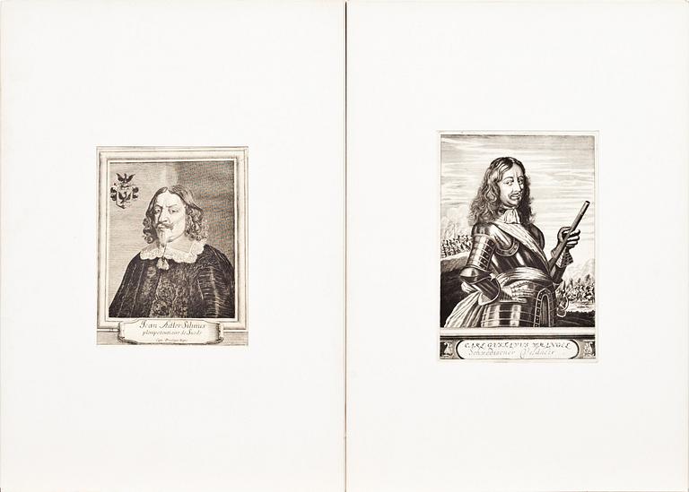 GRAFISKA BLAD, 11 stycken, 1700/1800-tal.